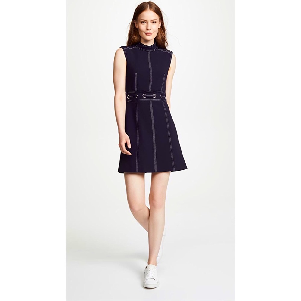 Veronica Beard Blue Sleeveless Nico Dress Sz 10